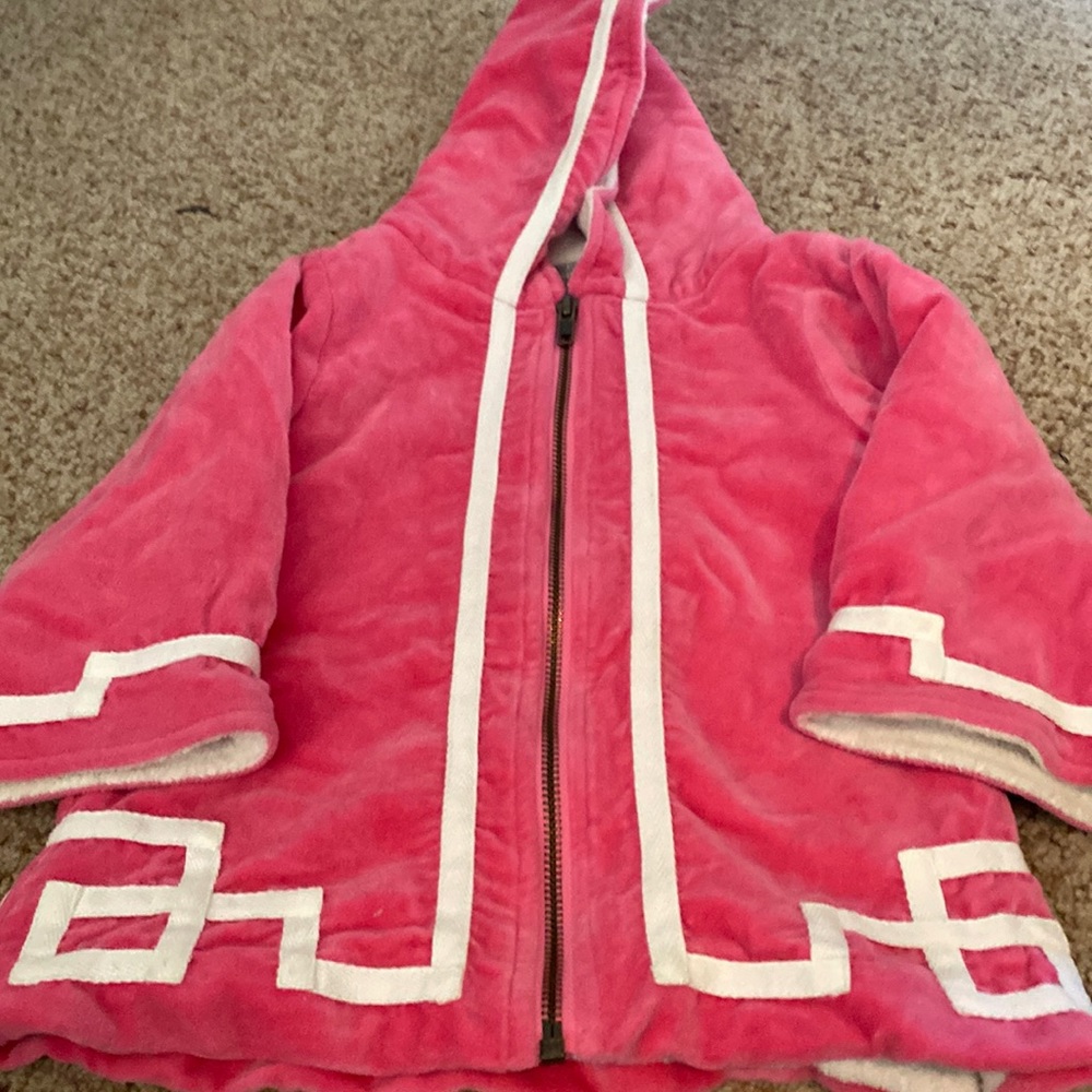 Very cute girls velvet coat.